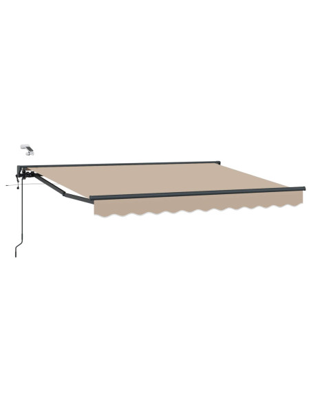 Tettuccio Elettrico Retrattile Beige 2,5 x 2 m