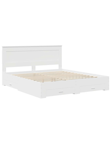 Struttura del letto con cassetto con testiera Legno multistrato