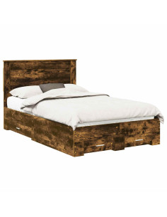 Struttura del letto con cassetto con testiera Legno multistrato 2