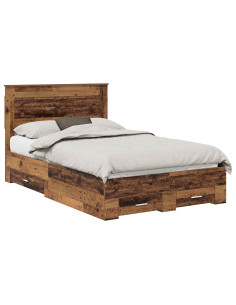 Struttura del letto con cassetto con testiera Legno multistrato 2