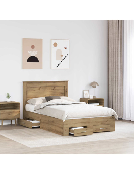 Struttura del letto con cassetto con testiera Legno multistrato