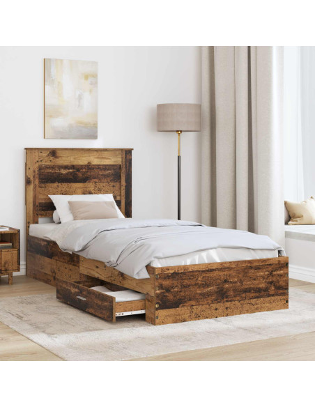 Struttura del letto con cassetto con testiera Legno multistrato