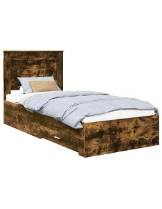 Struttura del letto con cassetto con testiera Legno multistrato 2