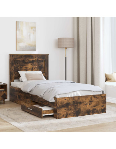 Struttura del letto con cassetto con testiera Legno multistrato