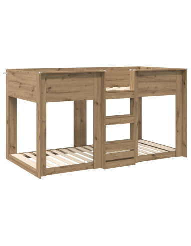 Letto a Castello per Bambini Rovere artigianale 75 x 190 cm