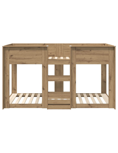 Letto a Castello per Bambini Rovere artigianale 75 x 190 cm