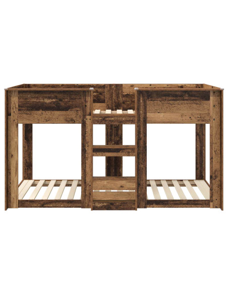 Letto a Castello per Bambini Legno vecchio 90 x 190 cm