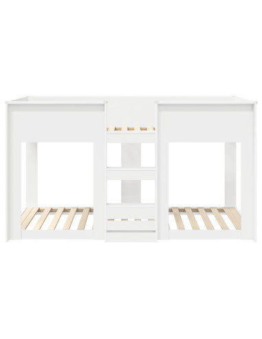 Letto a Castello per Bambini Bianco 80 x 200 cm