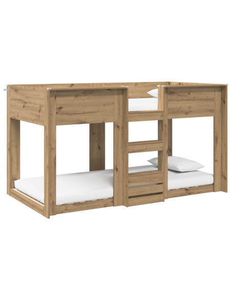 Letto a Castello per Bambini Rovere artigianale 80 x 200 cm