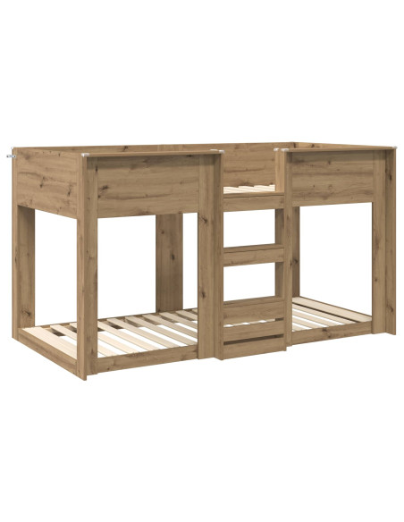 Letto a Castello per Bambini Rovere artigianale 80 x 200 cm