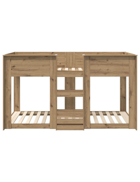 Letto a Castello per Bambini Rovere artigianale 80 x 200 cm