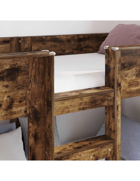 Letto a Castello per Bambini Rovere fumé 90 x 200 cm