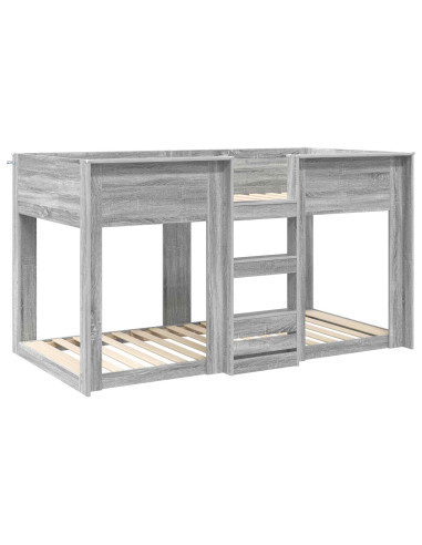 Letto a Castello per Bambini Grigio Sonoma 100 x 200 cm
