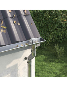 Protezione Foglie per Grondaia 8 pcs Argento 110 mm