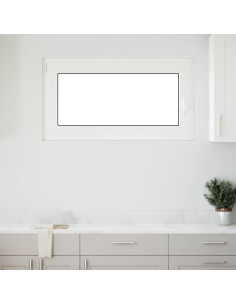 Finestra per Soffitta RISOR Bianco 110 x 60 cm PVC e Vetro