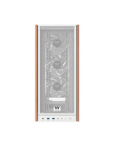 THERMALTAKE CASE M.TOWER S370 BIANCO WS TG 4*CR120 FAN PWM INSERTI IN LEGNO