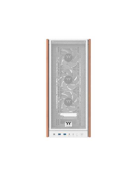 THERMALTAKE CASE M.TOWER S370 BIANCO WS TG 4*CR120 FAN PWM INSERTI IN LEGNO