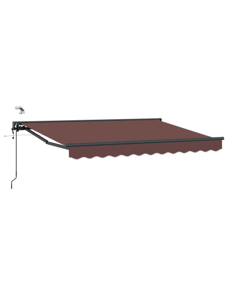 Tettuccio Elettrico Retrattile Marrone 3,5 x 2 m