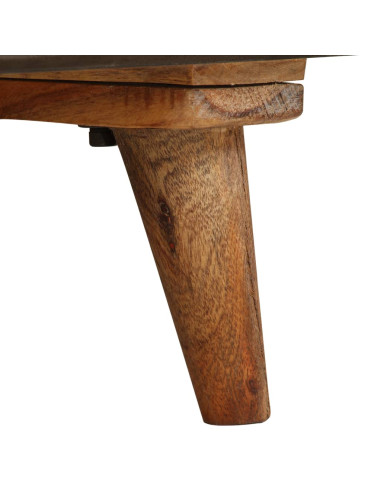 Mobile Porta TV in Legno Massello di Mango 140x30x45 cm