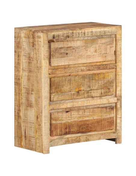 Cassettiera 60x33x75 cm in Legno Massello di Mango