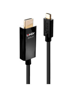 Lindy 43291 cavo e adattatore video 1 m USB tipo-C HDMI tipo A (Standard) Nero