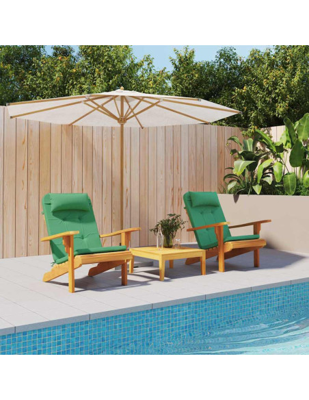 Cuscini per sedie 2 pcs Verde 58 x 77 x 4,5 cm Tessuto Oxford