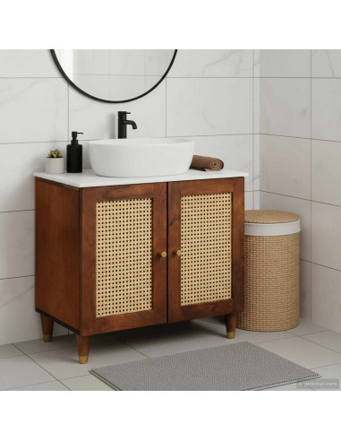 Armadio sottolavello Marrone 62 x 33 x 58 cm Legno multistrato