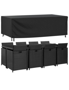 Copertura Mobili Giardino Nera 229x113x73cm Impermeabile 420D