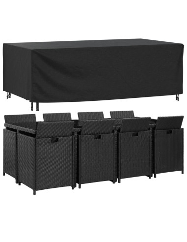 Copertura Mobili Giardino Nera 229x113x73cm Impermeabile 420D