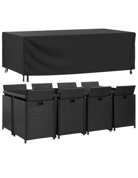 Copertura Mobili Giardino Nera 229x113x73cm Impermeabile 420D