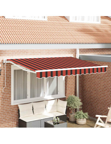 Tenda Retrattile Arancione e Nero 250 x 200 cm