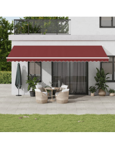 Tenda da Sole Retrattile Manuale Bordò 600x350 cm