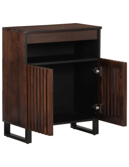Credenza Marrone 60x34x75 cm in Legno Massello di Mango