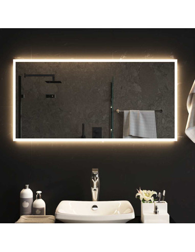 Specchio da Bagno con Luci LED 100x50 cm