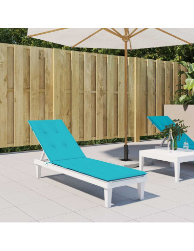 Cuscino per Sedia a Sdraio Turchese in Tessuto Oxford