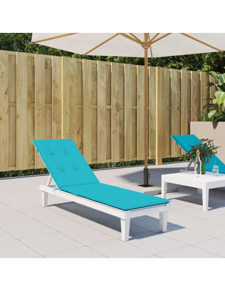 Cuscino per Sedia a Sdraio Turchese in Tessuto Oxford