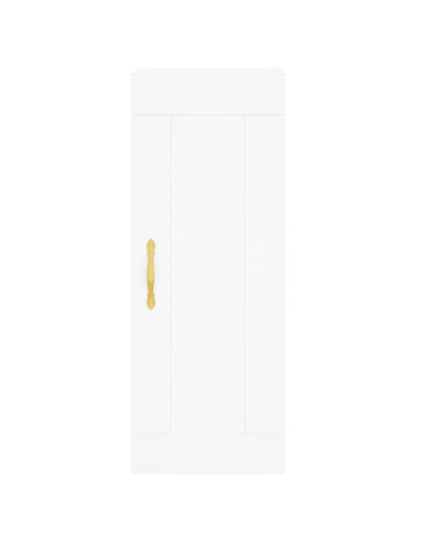 Credenza Bianca 34,5x34x180 cm in Legno Multistrato