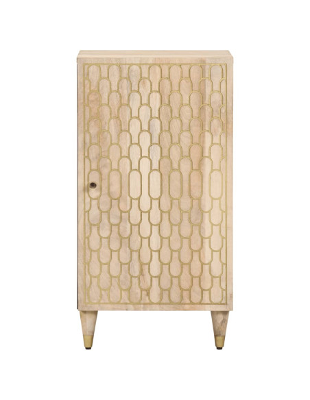 Credenza 40x33x75 cm in Legno Massello di Mango