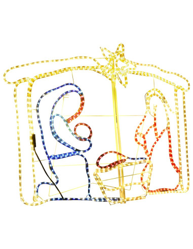 Natività Decorazione di Natale 240 LED 116x41x87 cm