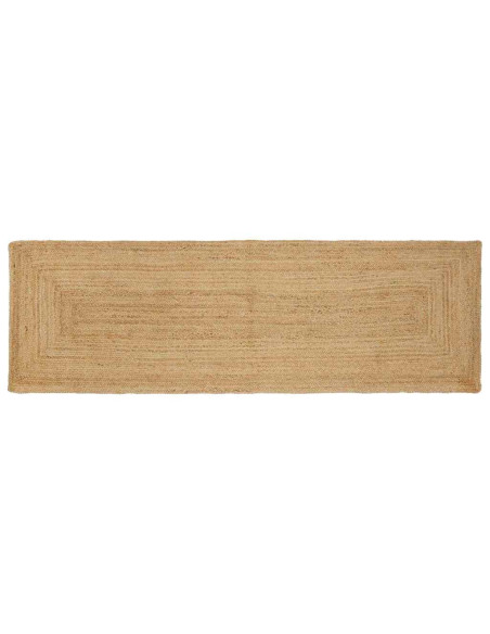 Tappeto da Area Beige 80 x 300 cm Juta