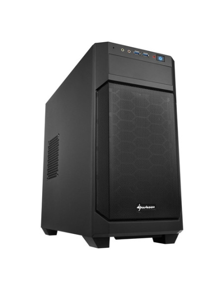 SHARKOON CASE MINI-ITX, MICRO-ATX, 2XUSB3.0, AUDIO IN-OUT, 1X120MM FAN FRONT, 1X120MM FAN REAR