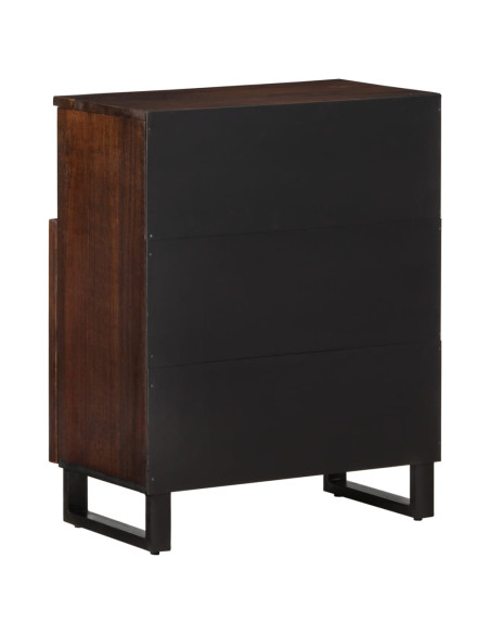 Credenza Marrone 60x34x75 cm in Legno Massello di Mango