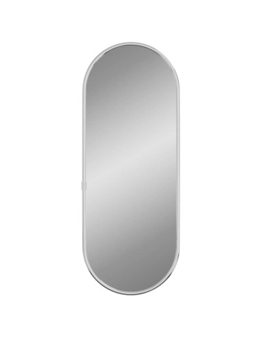 Specchio da Parete Argento 40x15 cm Ovale