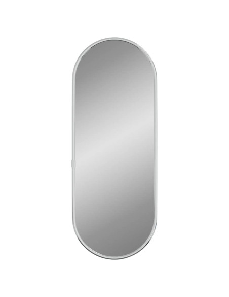Specchio da Parete Argento 40x15 cm Ovale