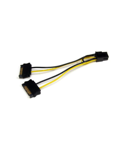 StarTech.com Adattatore cavo di alimentazione SATA a scheda video PCI Express 6 pin da 15 cm