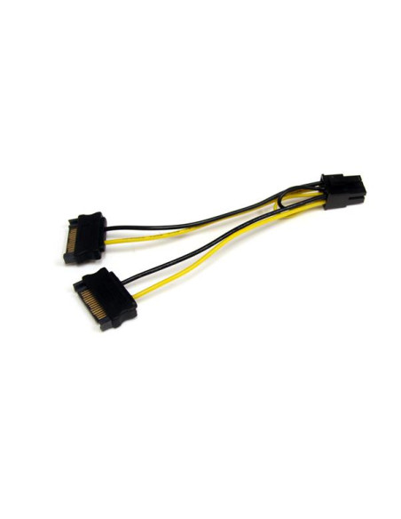 StarTech.com Adattatore cavo di alimentazione SATA a scheda video PCI Express 6 pin da 15 cm