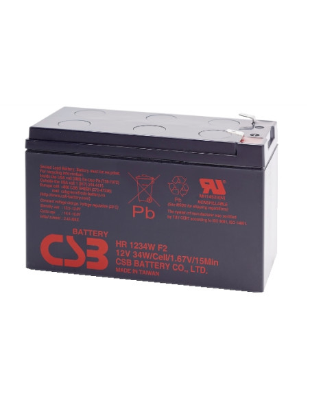 HR1234W BATTERIA ERMETICA AL PIOMBO 12V 9AH
