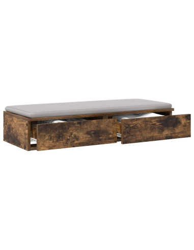 Cassetti per letto con cassetto Rovere fumé 90 x 36,5 x 16,5 cm