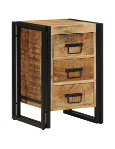 Armadio da Notte 40 x 40 x 59 cm Legno di mango massello 2