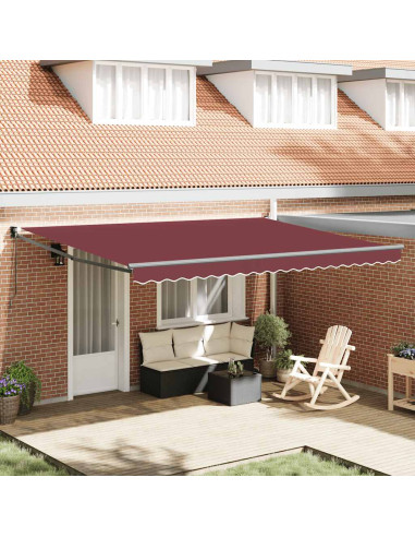 Tenda da Sole Retrattile Manuale Bordò 450x300 cm